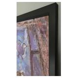 Framed Marc Chagall Reproduction Print - Evening at the Window (Abend am Fenster) - Circa 1950