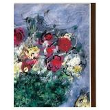 Marc Chagall Bouquet de fleurs au-dessus du village - Framed Print 18x22