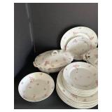 Haviland Limoges Pink Flower Pattern 18-Piece Dinnerware Set