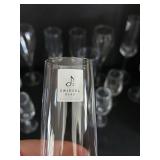 Various Wine Drinking Glasses including Zwiesel Glas Pure Champagne Glasses - 11 in Tall, 14-Piece Lot