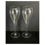 Various Wine Drinking Glasses including Zwiesel Glas Pure Champagne Glasses - 11 in Tall, 14-Piece Lot