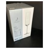 Various Wine Drinking Glasses including Zwiesel Glas Pure Champagne Glasses - 11 in Tall, 14-Piece Lot