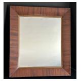 Antique Wood-Framed Mirror 24x27 Inches