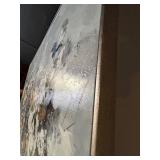 XL Modern Floral Abstract Painting on Canvas - 59 x 40 in - Unsigned