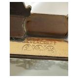 Silvercraft Vanity Tray - Silver Plate with Petit Point Lace Doily (9 x 6 in)