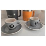 KitchenAid Whistling Kettle with Assorted Mugs, 6 Glass Mugs, 4 Ceramic Cups & 2 Travel Mugs