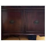 Antique Mahogany China Cabinet with Glass Doors - 36 W x 72 H x 16 D