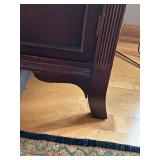 Antique Mahogany China Cabinet with Glass Doors - 36 W x 72 H x 16 D