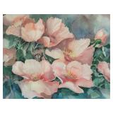 Patricia Geisheker Original Watercolor - Pink Peony Bouquet, 28 1/2 x 24 1/2 in