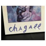 Marc Chagall Lovers Under Lilies Philadelphia 1985 Exhibition Poster On Foam