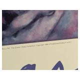 Marc Chagall Lovers Under Lilies Philadelphia 1985 Exhibition Poster On Foam