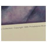 Marc Chagall Lovers Under Lilies Philadelphia 1985 Exhibition Poster On Foam