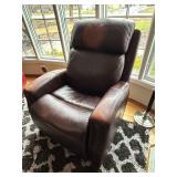 Linden Power Recliner - Dark Brown Leather