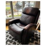 Linden Power Recliner - Dark Brown Leather