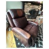 Linden Power Recliner - Dark Brown Leather
