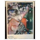 Marc Chagall I and the Village Print on Foam 30 x 40 Unframed