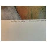 Marc Chagall I and the Village Print on Foam 30 x 40 Unframed