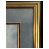 Marc Chagall Wedding on Village Street Print - Framed & Matted (29 1/2 x 34 1/2 in)