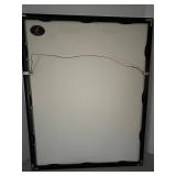 Marc Chagall La Mariée Framed Print Under Glass - 23-1/2 x 29 in (Black Frame)