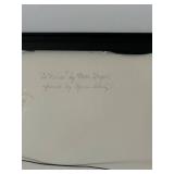 Marc Chagall La Mariée Framed Print Under Glass - 23-1/2 x 29 in (Black Frame)