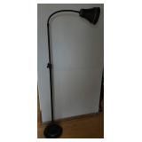 Black Metal Floor Lamp - 60-in Arc Reach, 10-in Shade