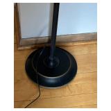 Black Metal Floor Lamp - 60-in Arc Reach, 10-in Shade