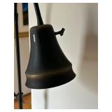 Black Metal Floor Lamp - 60-in Arc Reach, 10-in Shade