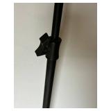 Black Metal Floor Lamp - 60-in Arc Reach, 10-in Shade