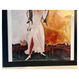 Marc Chagall Double Portrait with Wine Glass Framed Print 27x39