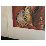 Marc Chagall Les Soucis Lithograph - Limited Edition IS/500 - Facsimile Signature