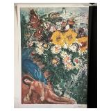 Marc Chagall Les Soucis Lithograph - Limited Edition IS/500 - Facsimile Signature