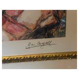 Marc Chagall Lovers Over The City - Limited Edition Print, Facsimile Signature, Framed