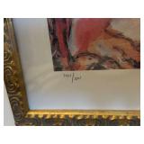 Marc Chagall Lovers Over The City - Limited Edition Print, Facsimile Signature, Framed