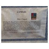 Marc Chagall Lovers Over The City - Limited Edition Print, Facsimile Signature, Framed