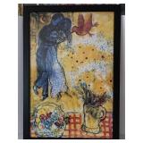 Marc Chagall Lovers and Daisies Framed Print 27x39