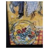 Marc Chagall Lovers and Daisies Framed Print 27x39