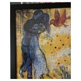 Marc Chagall Lovers and Daisies Framed Print 27x39