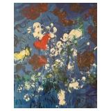 Marc Chagall Le Bouquet Au Dessus de Vence - Framed Under Glass - 29 x 41 in