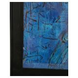 Marc Chagall Le Bouquet Au Dessus de Vence - Framed Under Glass - 29 x 41 in