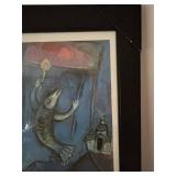 Marc Chagall La Mariee Framed Screen Print - 25 x 31 in Frame in Packaging