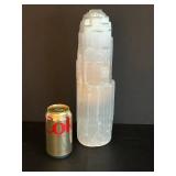 Large Selenite Crystal Tower - 14" Tall Decorative Stone