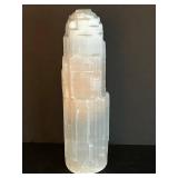 Large Selenite Crystal Tower - 14" Tall Decorative Stone