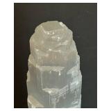 Selenite Crystal Tower - 14in Tall Natural Gypsum Decor Stone