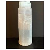 Selenite Crystal Tower - 14in Tall Natural Gypsum Decor Stone