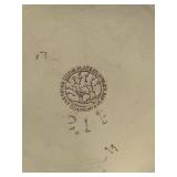 Hartford Silver Plate Co. Decanter - 8 in Tall - Edith Monogram