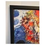 Marc Chagall - The Enamoured Framed Print Reproduction (Les Amoureux)