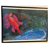 Marc Chagall Prints - Bridges over Seine (16x12, Framed) & Fruits and Flowers (11x13)