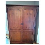 Stickley Mission Style Armoire Desk - 71in Tall, 46in W x 27in D