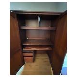 Stickley Mission Style Armoire Desk - 71in Tall, 46in W x 27in D