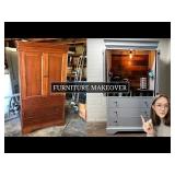 Stickley Mission Style Armoire Desk - 71in Tall, 46in W x 27in D